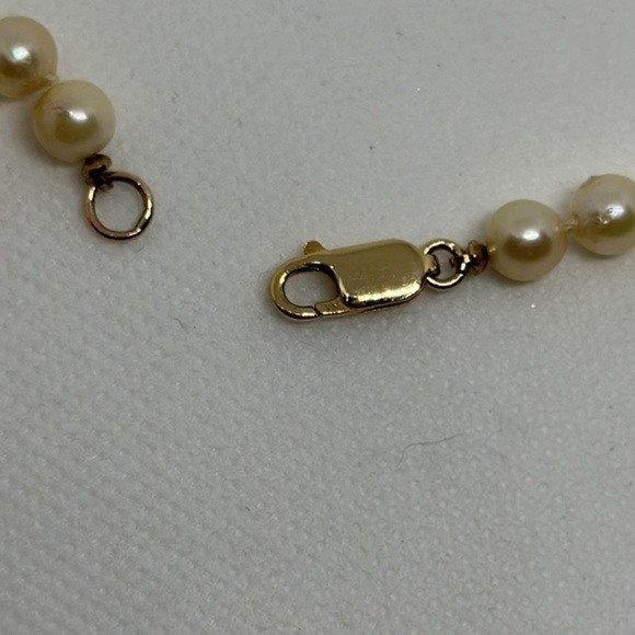 14k real freshwater pearls necklace - Picture 7 of 8
